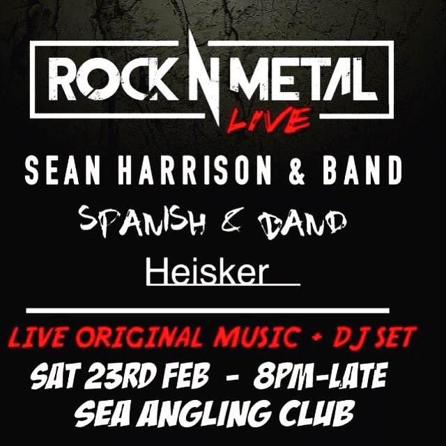 Appearing tonight live with some new songs alongside two great local bands.