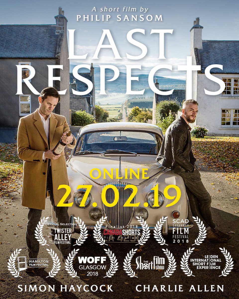 _LastRespects's tweet image. 3 DAYS TO GO... ONLINE: 27.02.19! “Suspenseful, captivating, gritty and powerful short film, showing the beauty of Scotland through the lens of a gangster-like thriller.” #lastrespectsfilm #shortfilm #whiksy @rupertsansom @phil_sansom @simonhaycock @CharlieAllenAct @MrJamesCosmo