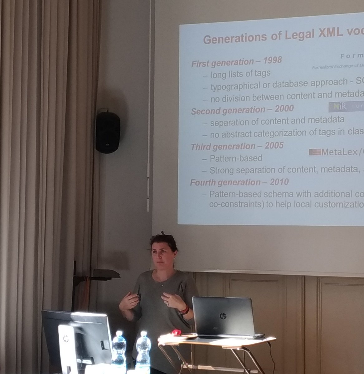 #iris2019 <a href="/MonicaPalmirani/">Monica Palmirani</a>  explains Akoma Ntoso: a successful story and a promising future akomantoso.org