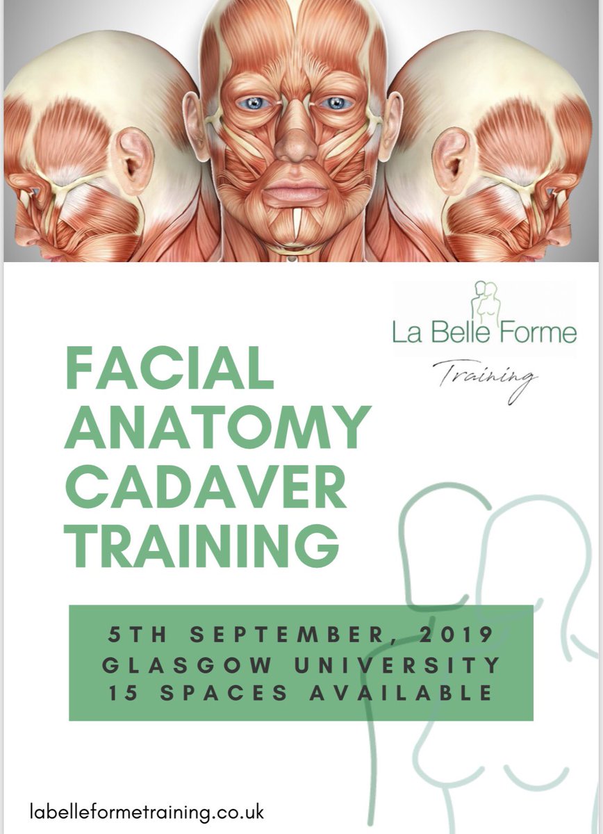 FormeAcademy's tweet image. We are delighted to announce our next facial anatomy dissection course taking place in the autumn. To secure your place contact us now. #medicalaesthetics #bacn
labelleformetraining.co.uk/events/facial-…