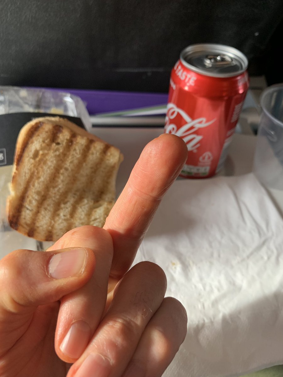 Jim_Docherty's tweet image. Great wee plan you have there @British_Airways Get everyone on the plane then tell them there’s a fuckin hour and a half delay. Everyone has no choice but to buy your overcharged shitey food. I’ve had sandwiches hotter than your toasties. #pureshite💩