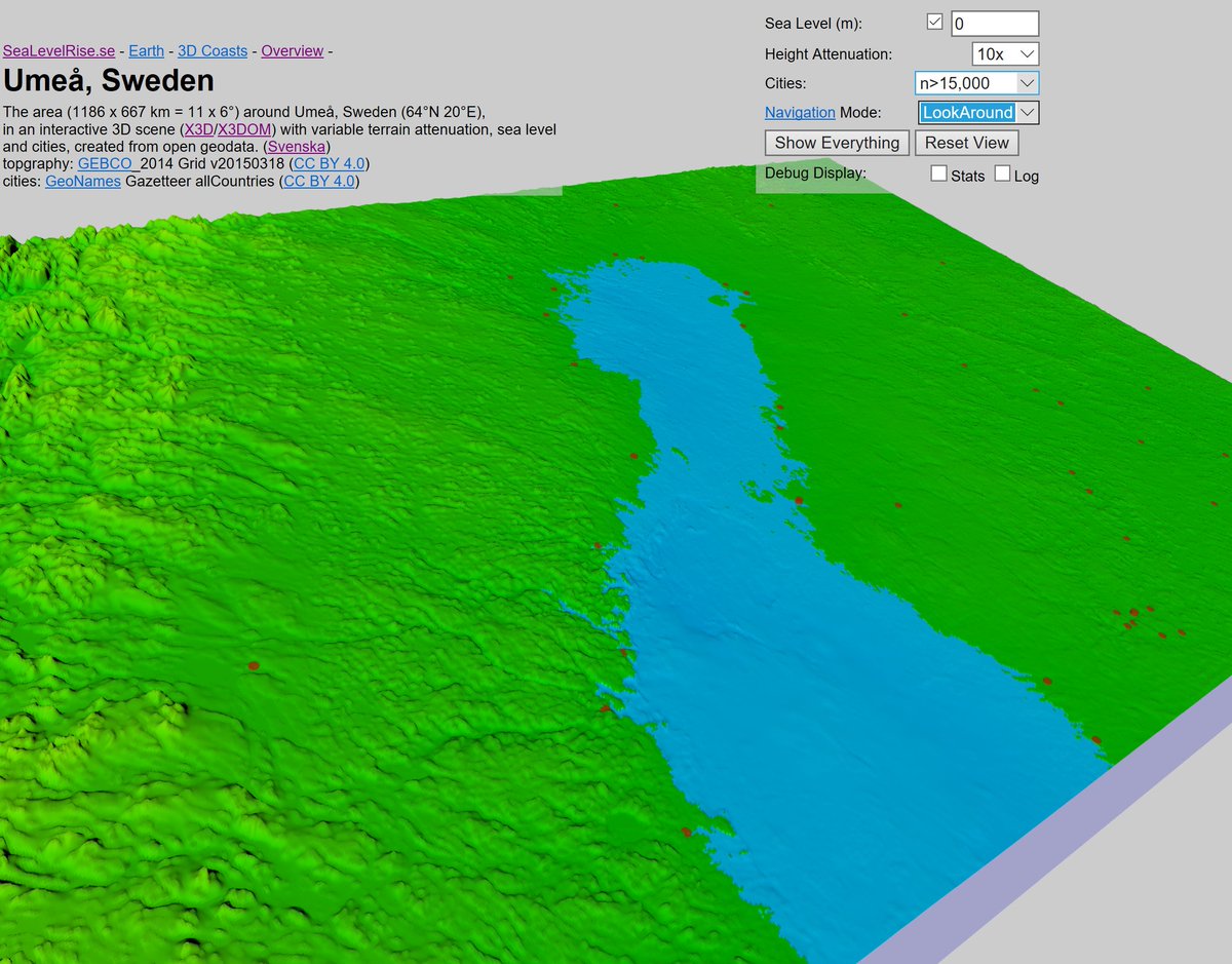 Web3DConsortium's tweet photo. Showcase: 3D maps showing sea level change using #X3D #X3DOM. Maps, videos, diagrams and tables showing effects of sea level rise in Sweden. https://t.co/kr0KxbtpO7 https://t.co/AGxNurQBCj https://t.co/Vp3mmRQmBk