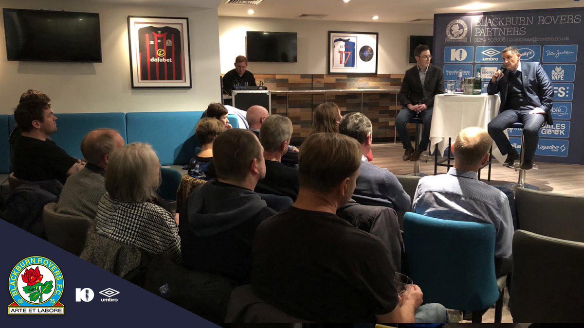 Rovers's tweet photo. An Evening with Tony Mowbray was a great success!
#TwoYearsOfTony
More: ๐ https://t.co/OMuWlfxmXC https://t.co/iqxvvT7jXo