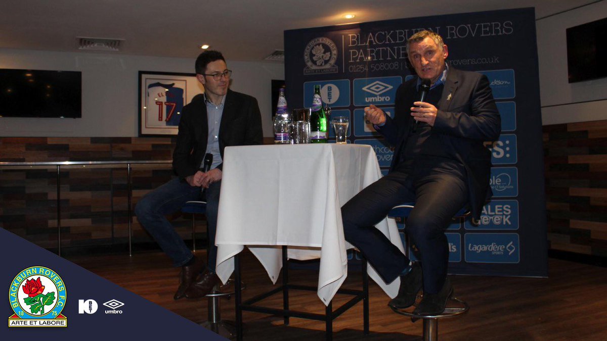 Rovers's tweet photo. An Evening with Tony Mowbray was a great success!
#TwoYearsOfTony
More: ๐ https://t.co/OMuWlfxmXC https://t.co/iqxvvT7jXo