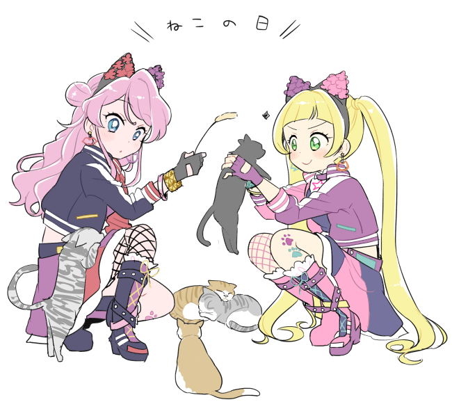 猫の日にはハニキャを描かないと…描き始めたのが22日だからセーフなはず 