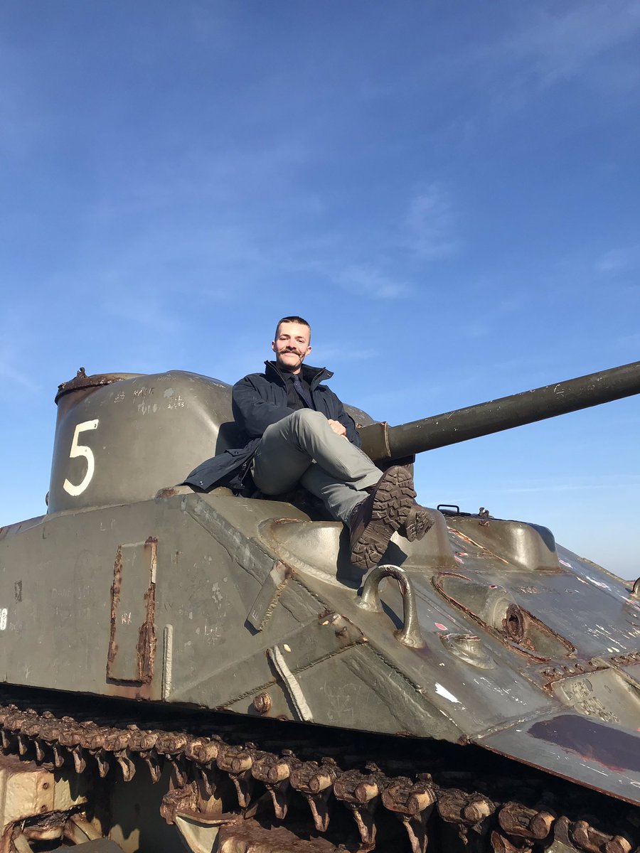 Ex Lynx Schedlt Advance and our @WessexYeomanry rep is pleased he has found some armour! @Ant_Sharman #battlefieldstudy