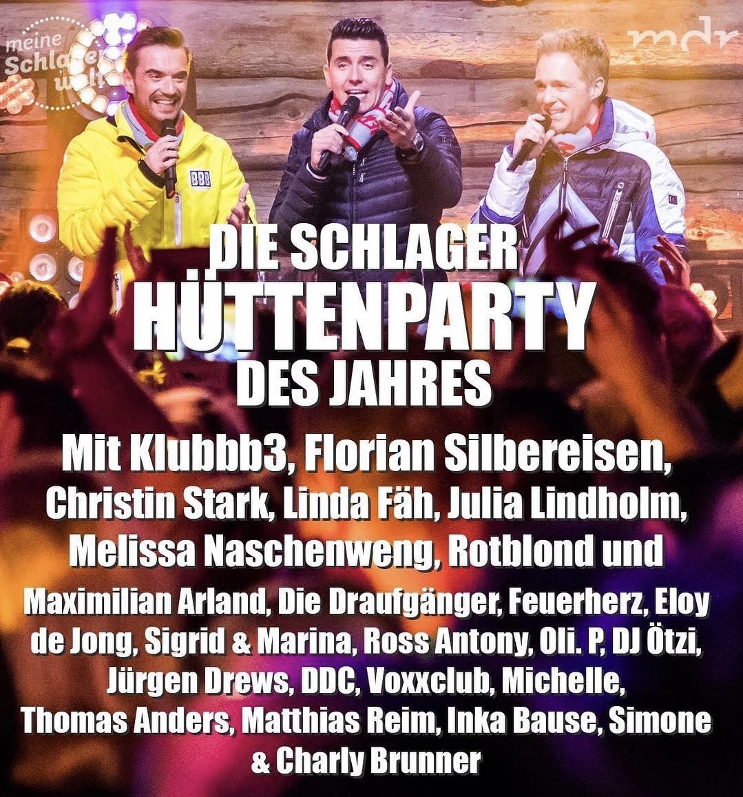 Heute Abend um 20:15 Uhr im MDR! Unsere Klubbb3 Hüttenparty 2019! 😎🎉🍻