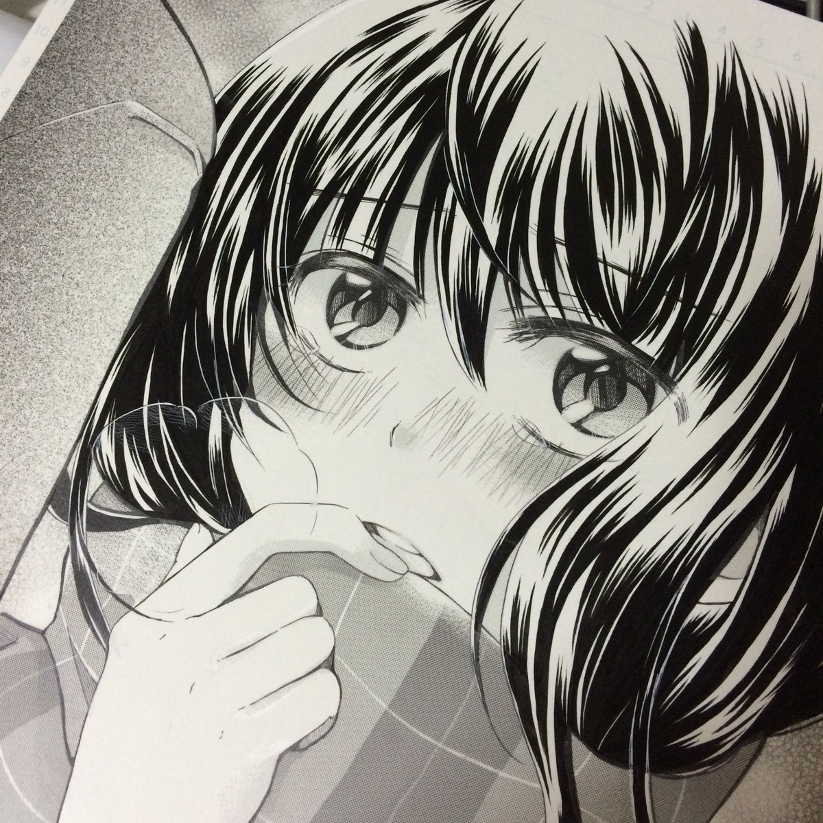 昔描いた原稿の各工程の写真をみつけた 
