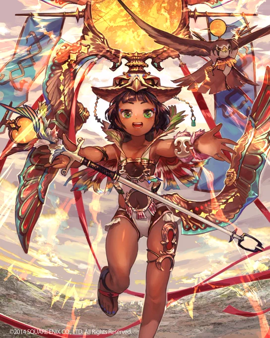 ロストクルセイドで描かせていただいたミカエル、ケラッハ・ヴェール、ラーです。内三枚は初出じゃないでしょうか?
少なくともミカエルが6年前なので、結構古いですよ。
特にラーちゃんから、昔の僕のこう…クセみたいなものをすごく感じますね。
今だったらもっと鈍い色で描いてるハズ 