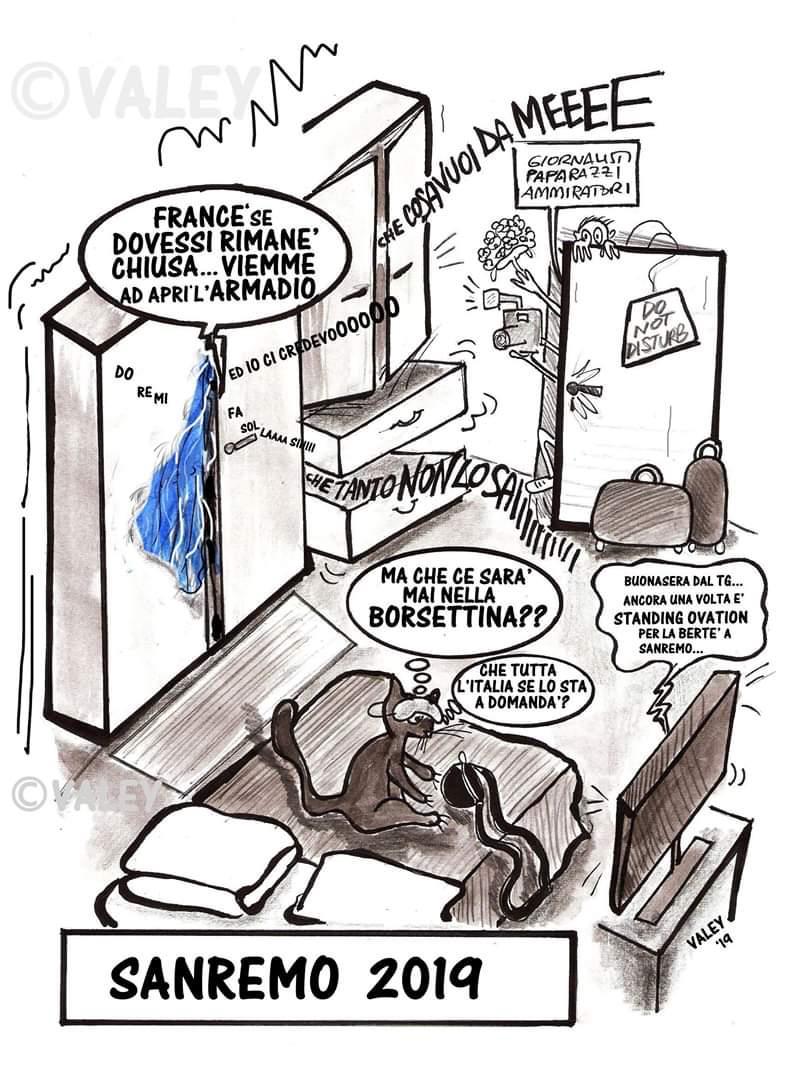 LoredanaBerte's tweet photo. Continuando con le “MINI SERIE SANREMO”:
👉 Grazie a @valey_missvaley  per questa divertente vignetta! Prove nella cabina armadio... 😄
SEGUITE LE PROSSIME PUNTATE...😎
#sanremo2019 #festivaldisanremo #cabinaarmadio #CosaTiAspettiDaMe #dietrolequinte https://t.co/1GPZkN1MeL