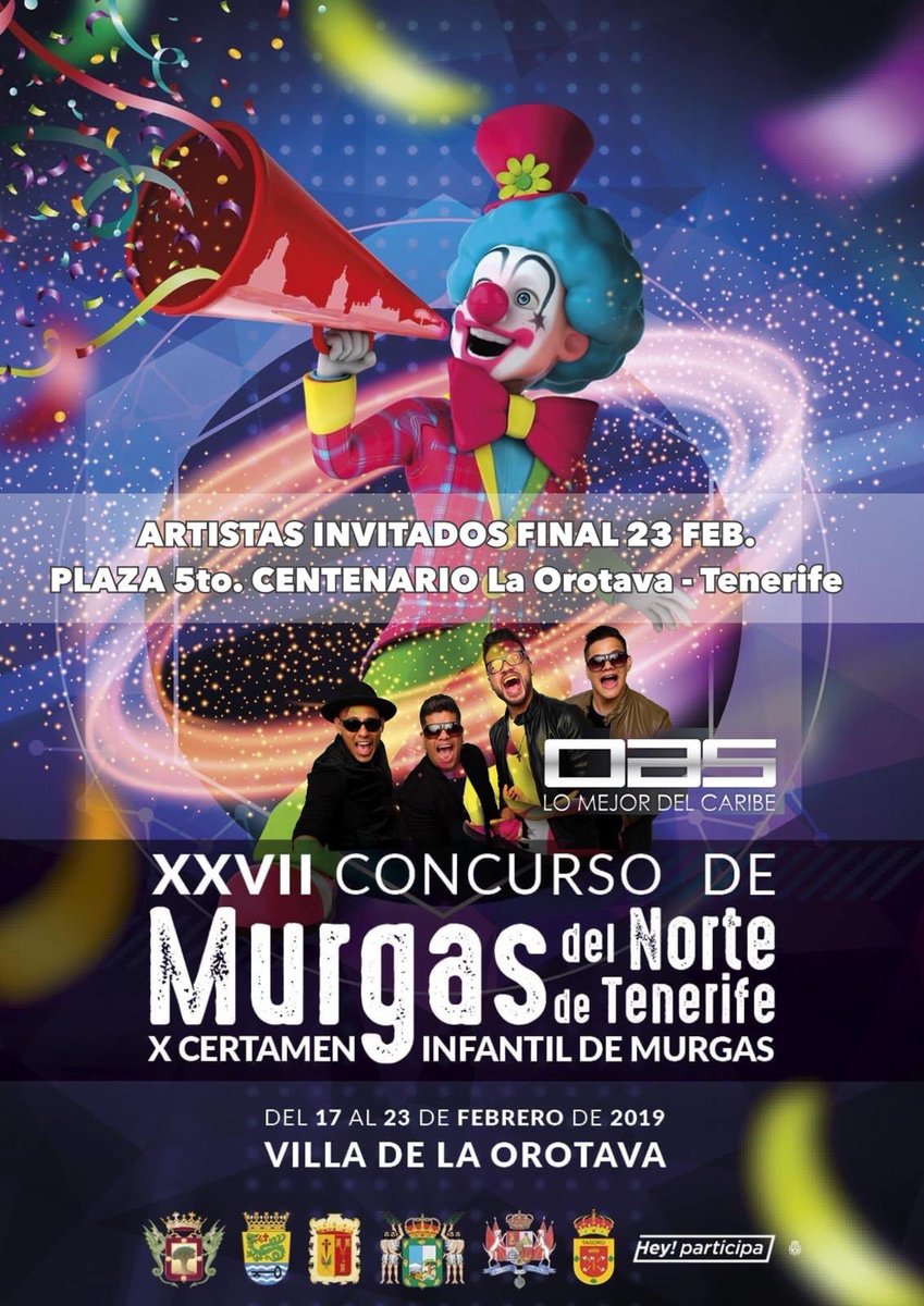 EvaFarinaL's tweet photo. La Plaza del Quinto Centenario acoge hoy sábado, a partir de las 20.30 horas, la Final del XXVII Concurso de Murgas del Norte 
#concursomurgasdelnorte #murgasdelnorte2019 #murgasnortefinal https://t.co/gyJDhRqH0u