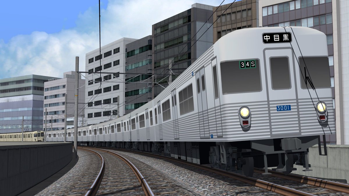 帝都高速度交通営団3000系 #RailSim マイクロ製品を購入後に製作開始