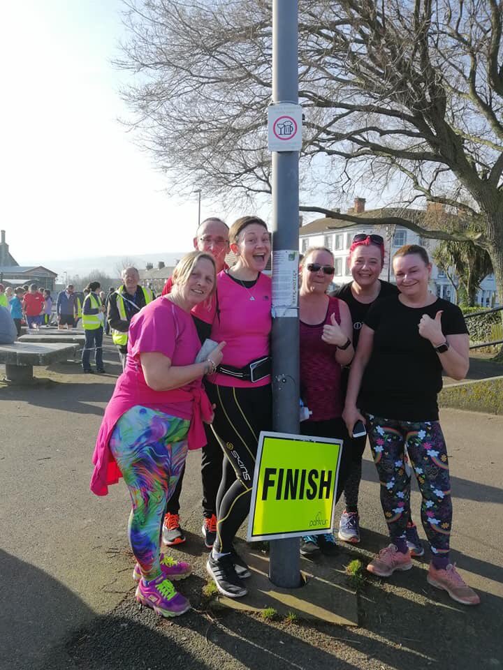 Justinemclayton's tweet photo. Took the #compasschuggers on their first @parkrunUK in lovely sunny #minehead they all did brilliantly! @SASPsomerset @Compassdis @ThisGirlCanUK look at those smiles! 🏃‍♀️💪 https://t.co/1S6EqylNoD