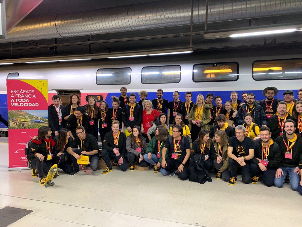 BlogHedonista's tweet photo. https://t.co/j5HUPwWts7 Nuevo #post de José María Toro en el #blog sobre el #IMAGINEEXPRESS el tren de alta velocidad #renfesncf que lleva de #barcelona a #paris a 24 participantes para idear proyectos nuevos que se presentarán en el marco del #4YFN #mobileworldcongress #mwc19 https://t.co/33eUnQ7cQI