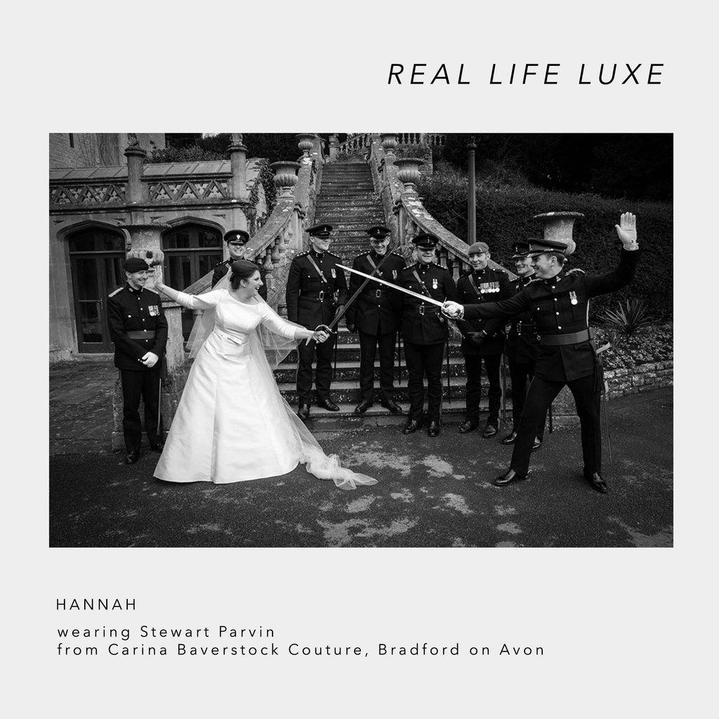 REAL LIFE LUXE BRIDE Hannah wore an exquisite Stewart Parvin gown called 'Maybe This Time' from Bradford on Avon luxury bridal boutique Carina Baverstock Couture.

Head to Luxe Bride to read our article today. 

Photography @samoldfieldphotography