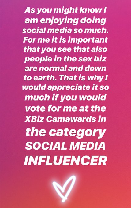 My name is Gabi Gold and I am proud to be a Social Media Influencer 😉💕✨ Would you help me with a voting<a href="/tag/model"class="tags"><span>#model</span></a><a href="/tag/actress"class="tags"><span>#actress</span></a><a href="/tag/sexy"class="tags"><span>#sexy</span></a><a href="/tag/travel"class="tags"><span>#travel</span></a><a href="/tag/sex"class="tags"><span>#sex</span></a><a href="/tag/porn"class="tags"><span>#porn</span></a><a href="/tag/awards"class="tags"><span>#awards</span></a>