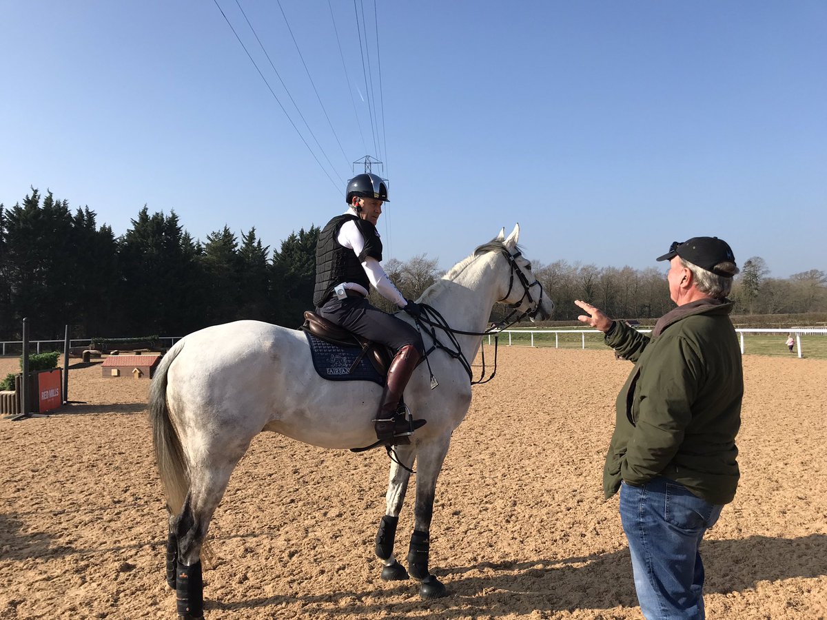 HoyEventing's tweet photo. We’re ready for a day of Cross Country schooling at beautiful @attington Stud with ‘The Master’ Capt. Mark Phillips #WinterTraining https://t.co/Iv2C6WWF6S
