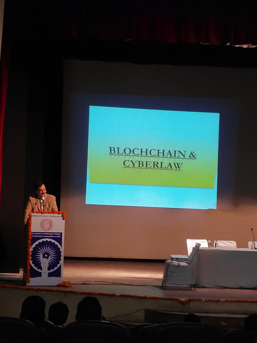 BlockchainConIo's tweet photo. "Legalities and Regulations around emerging technologies like Blockchain" by @pavanduggal. It was a great session, too. https://t.co/nWzkEdlNN4