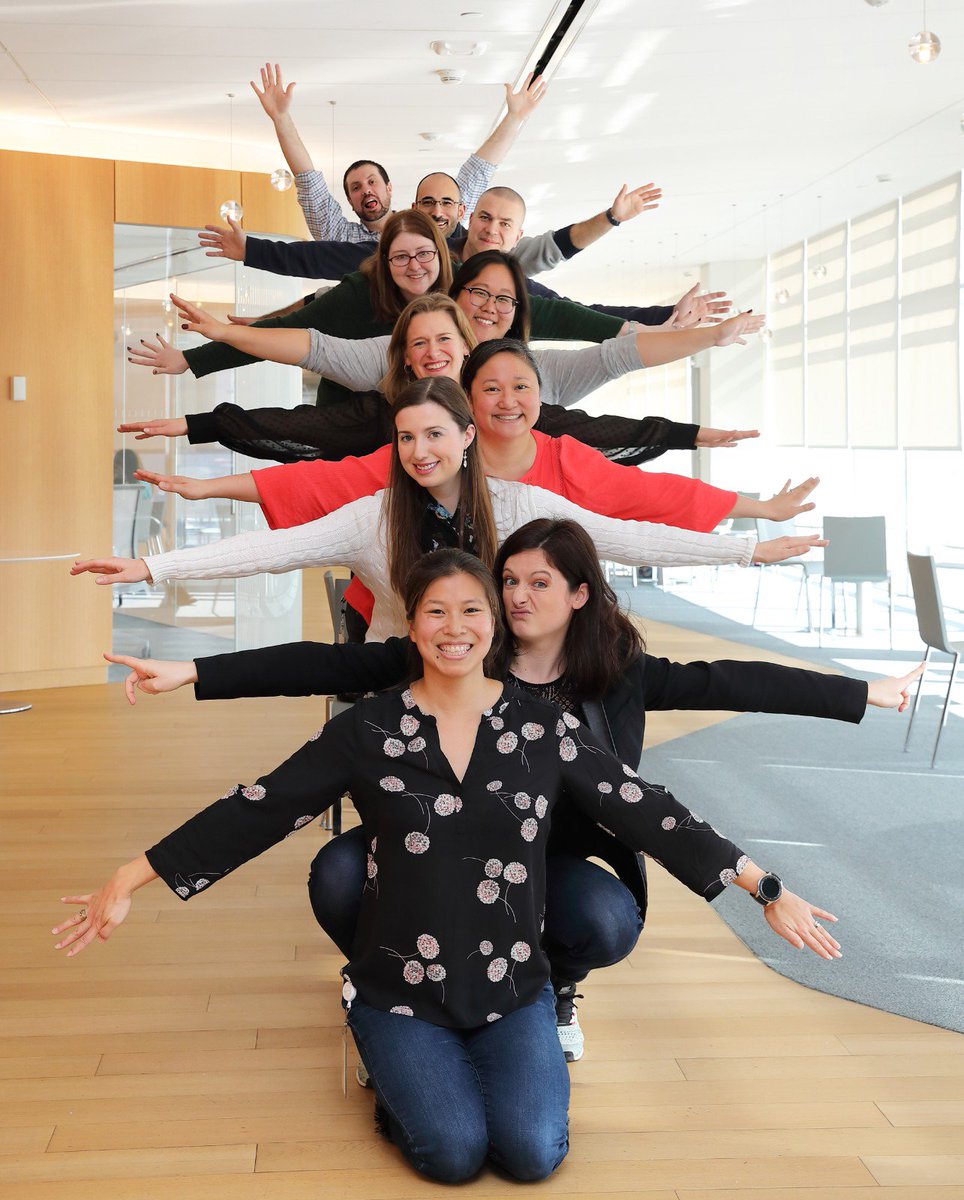 A project I co-lead will be featured at work on International Womens Day! I love working with this team of brilliant, collaborative scientists!!  And because they will make strange poses with me!  How is your company celebrating March 8?