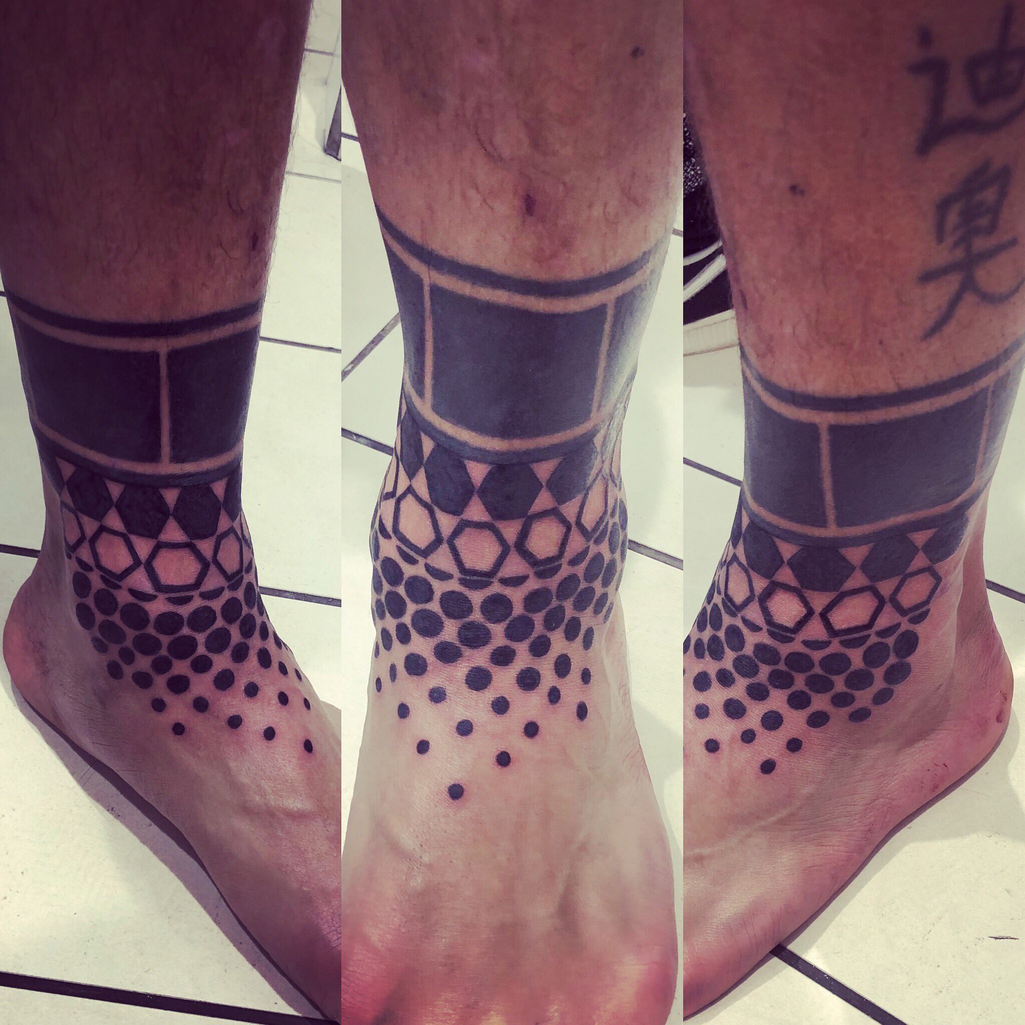 Tattoo tagged with: geometric shape, small, micro, line art, black, tiny,  ankle, rhombus, little, soltattoo, illustrative | inked-app.com