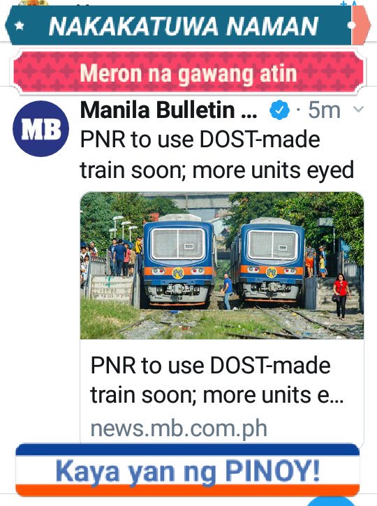 efrenmd's tweet photo. #MyFeb2019Post

Tangkilikin ang sariling atin! I heard this call before but no push, this time this much be better with trains project sprouting here and there. Create consumers for the product.

Kaya natin 'to! https://t.co/2bEm1cJQEm