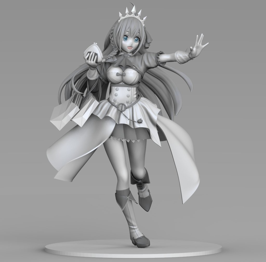 プリコネのペコリーヌちゃん作りました!
#プリコネR
#zbrush