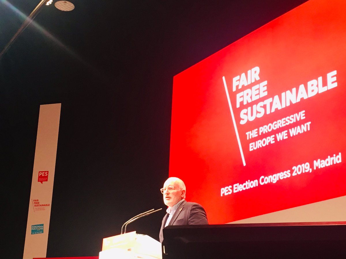 “When I will be president of the EU Commission, i will do everything to ban #genderbased violence& we will go beyond #instanbulconvention, with an #EU Directive. I close the #GenderPayGap ”, Thx @TimmermansEU #itstime for #feminist #europe