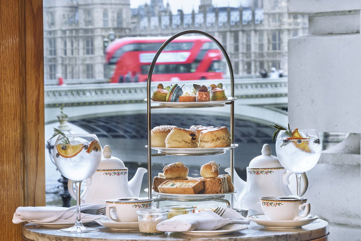 southbanklondon's tweet photo. Afternoon Tea, views of Parliament, gin &amp; tonic - it doesn’t get much more quintessentially British than the Free-Flowing G&amp;T Afternoon Tea at @Gillrays —>
https://t.co/gexmyaPV8p https://t.co/NgZSo440LC