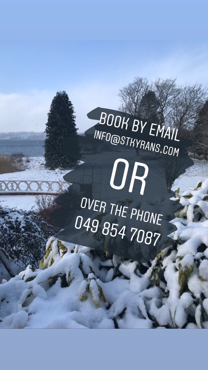 Why not book now ? Email: info@Stkyrans  OR Call 0498547087