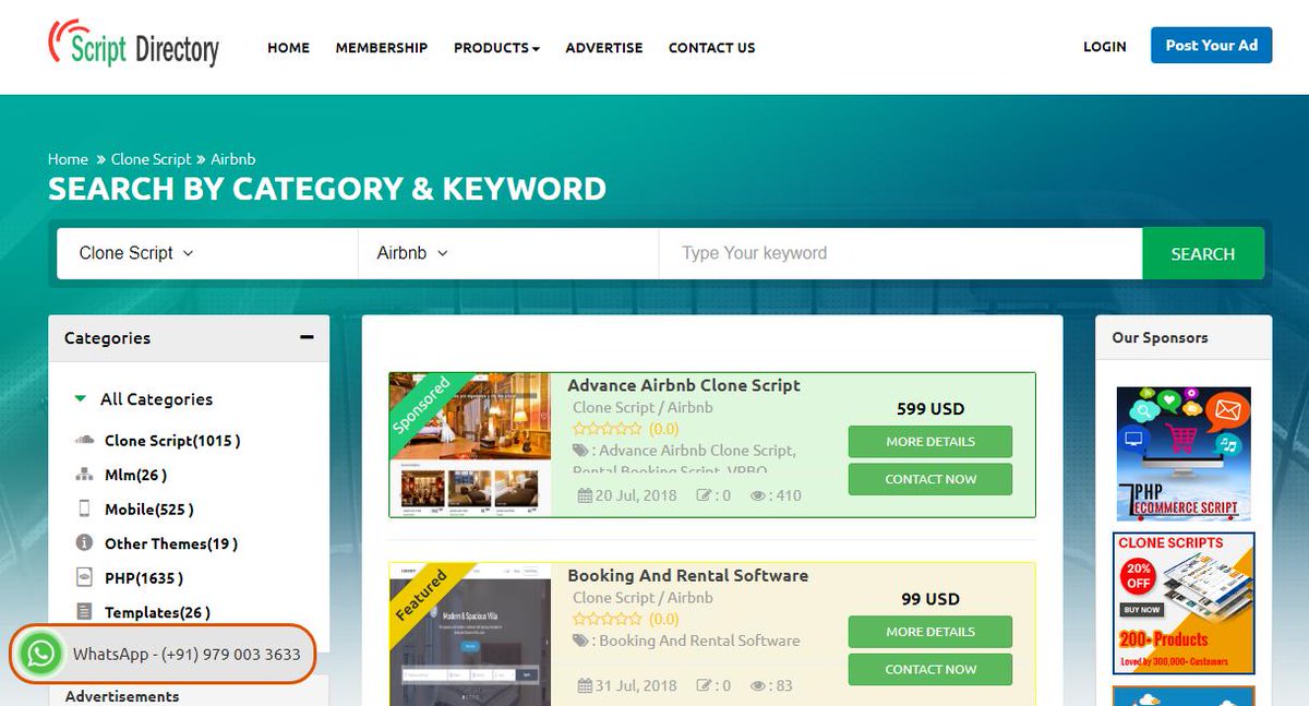 PHPScripts_Mall's tweet image. “Top business listing and largest Script Directory collections store to buy and sell the products in single store #PHPScriptDirectory Site, for more info visit bit.ly/2NjXwe5 “
#AirbnbCloneScript #AirbnbClone #AirbnbScript #VacationRentalScript #RentalBookingSoftware