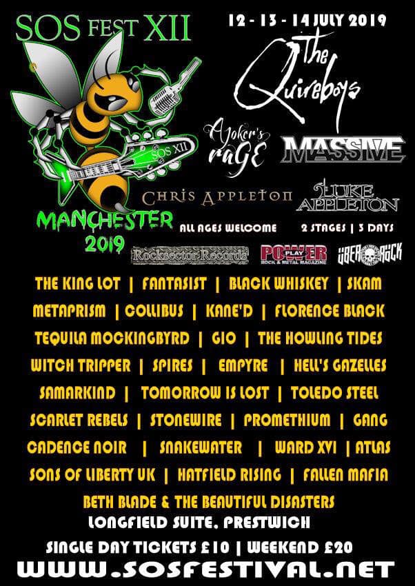 We will be playing <a href="/SOS_Festival/">SOS Fest</a>  in July! Get involved! \m/ 
#SOSFestival2019 #metalfestival