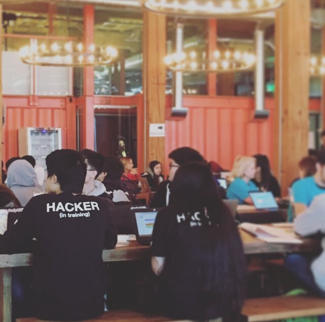 wordswithchung's tweet image. Hackers (in training) with @itsCodeNation #cnhacks