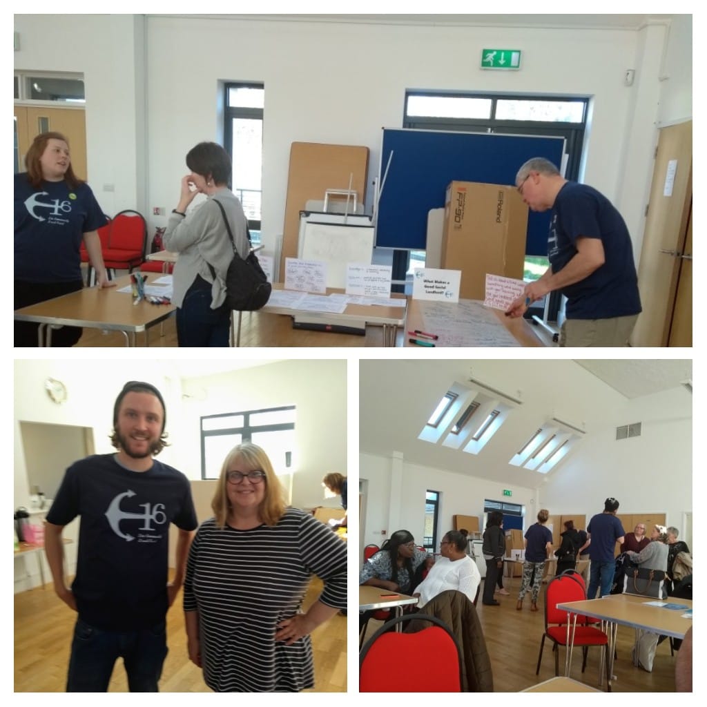 When #E17 met #E16 !!  <a href="/ForestCLT/">Forest CLT</a> visited our fellow CLT'ers <a href="/E16_CLT/">E16 Community Land Trust</a> over in Custom House. They were holding their first public event. Great to meet you all. Next time, come and visit us! #communityledhousing #CLT