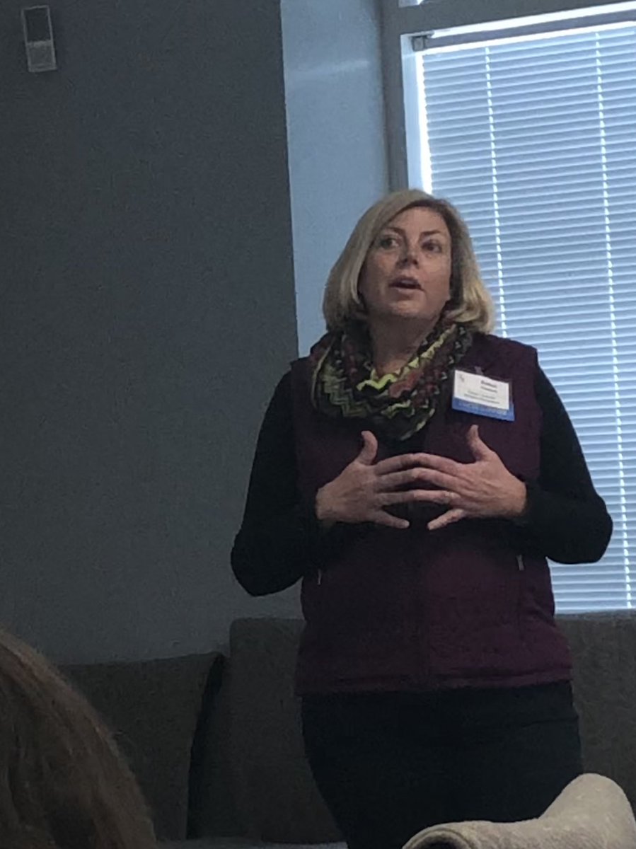 technerdgeek's tweet image. So excited to see the awesome GCS SLMCs Nancy Cravey, Jennie Hunt, and SueAnn Klawitter presenting at the ECU Librarian to Librarian Summit on “Don’t Let Storms Blow You Away” discussing the recovery process after the tornadoes that destroyed their schools.#GCSLibrarymedia