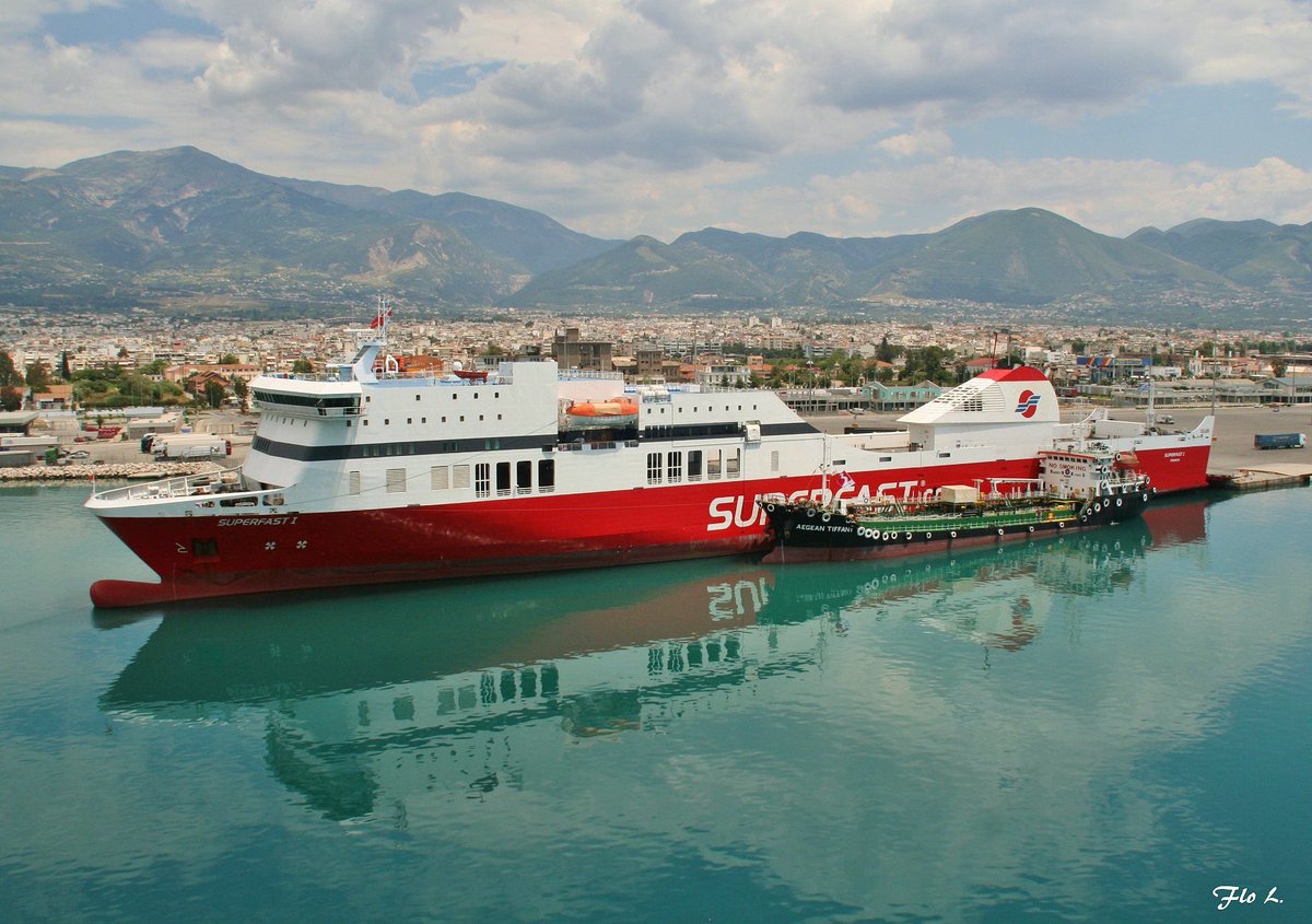 ShipPicsByFlo's tweet photo. #Ropax ferry SUPERFAST I moored at the port of #Patras, just being refuelled by tanker AEGEAN TIFFANY. Captured from ferry Europalink, June 2014
Ship's details: https://t.co/lbOHZ21QkS
#SuperfastI #SuperfastFerries #Superfast #Ferries #Shipspotting #ShipsInPics @SuperfastFerry https://t.co/hlea38w3ve