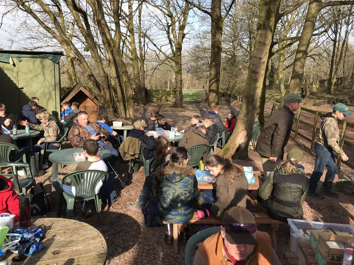 Busy <a href="/BASCNorthYS/">BASCNorth Youngshots</a> day <a href="/BASCNorth/">BASC North</a> <a href="/paintminewoods/">Paintmine Woods</a> over 30 kids enjoying air rifle and clay shooting and building bird boxes, then we looked at the woodland trees and wildlife signs then put up the boxes ready for spring