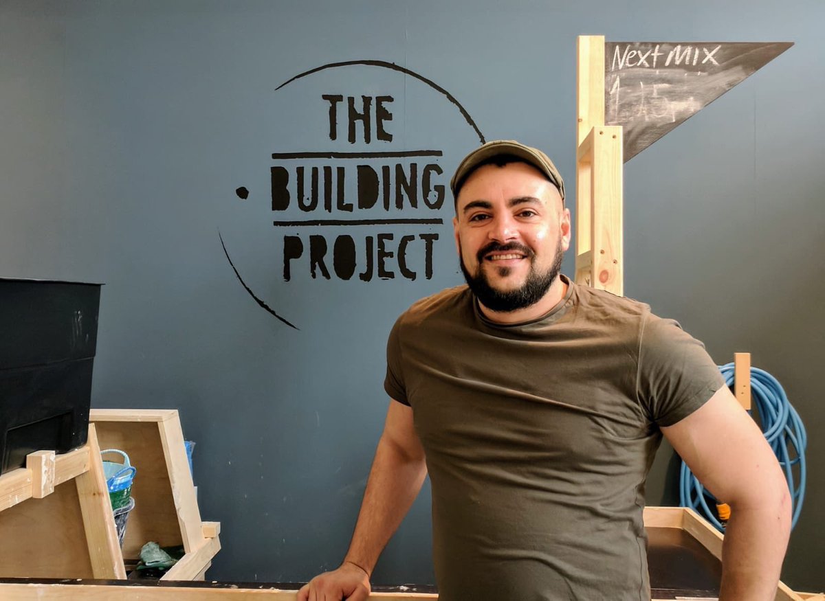 Had a great day working with #thebuildingproject by <a href="/freshwestdesign/">Freshwest</a> at @oriel_myrddin gallery in Carmarthen. Thinking about what makes a home and talking about losing our sense of home and place (like so many displaced communities/refugees #refugees #migrant #displaced #shelter