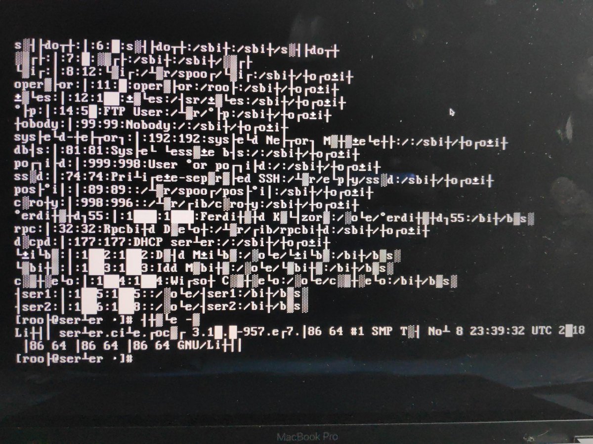 ferd9d's tweet image. So I tried to $cat my /boot/vmlinuz-* and it&apos;s messed with my #linuxterminal