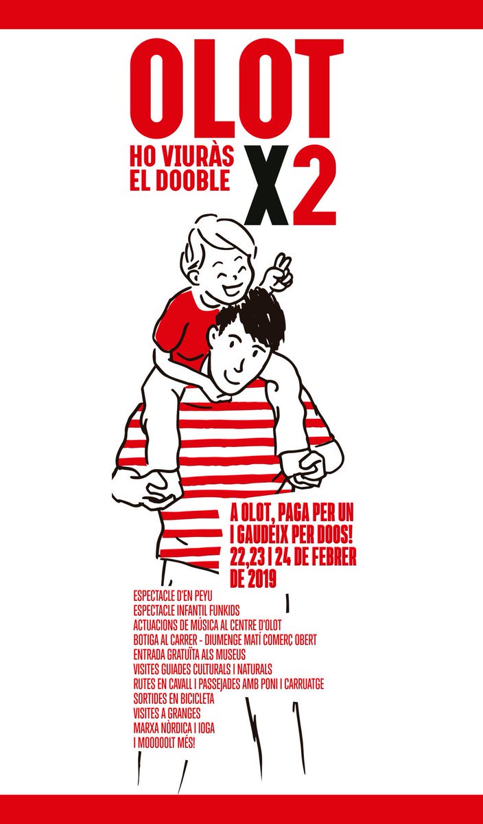 masmartirural's tweet photo. Tot un cap de setmana per endavant per menjar, dormir, comprar i gaudir el doble d'Olot! #Olotx2 turismeolot 🙌 🍽🎁

Descobriu aquí tot el que hi podeu fer! https://t.co/vn12X5T8ds #inPyrenees https://t.co/h4jR2xIbq8