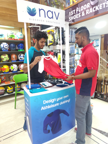 NavClothings's tweet photo. NavClothing is at @TotalsportsIndi today helping customers find their style, fit and design.

#discoveryourself #athleisure #clothing https://t.co/nJtnXpUaZm