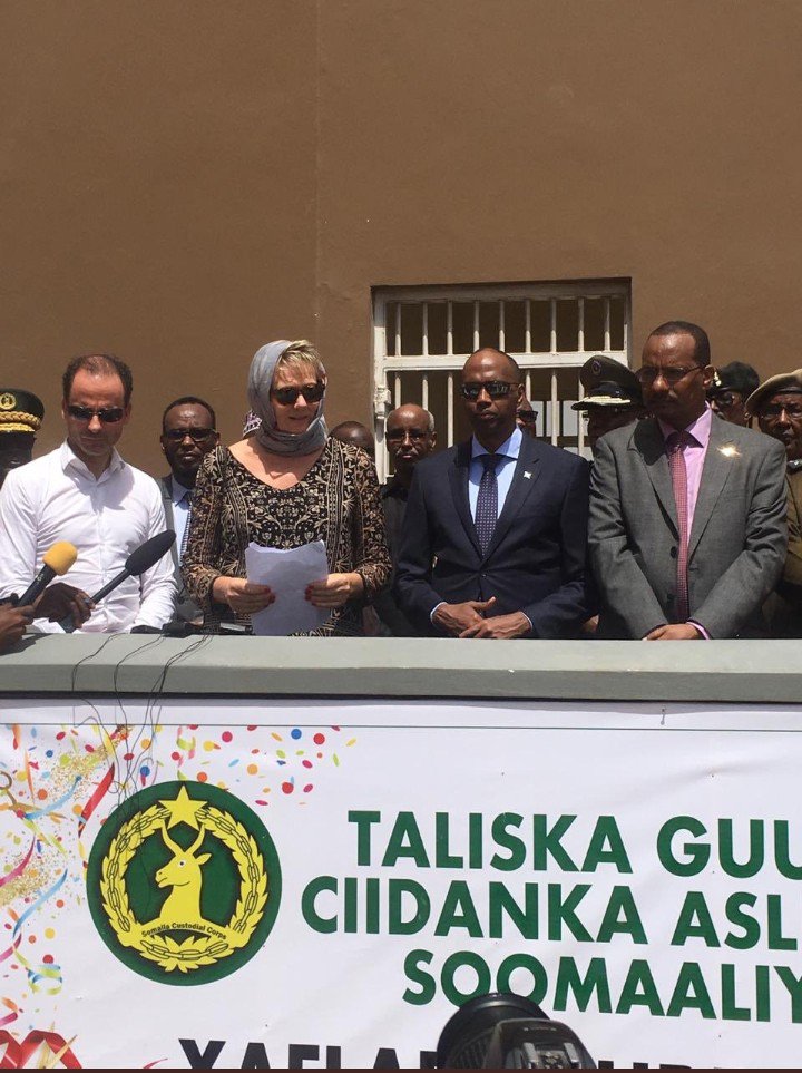 UNODC_MCP's tweet photo. Today marked a great milestone in the history of #Somalia’s Criminal Justice System! The Mogadishu Prison and Court Complex (#MPCC) was inaugurated, a move that will promote rule of law and access to justice in Somalia. #Promotingjustice #Ruleoflaw @DanishMFA @NLinKenya https://t.co/XlbTXqsDKb