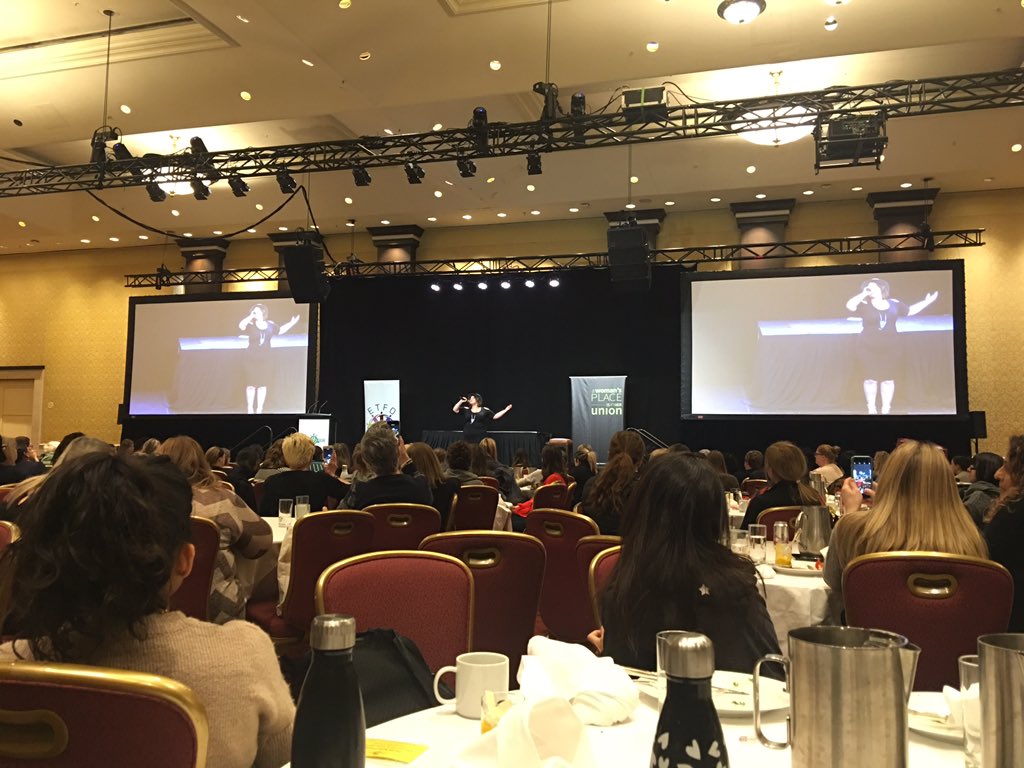 mmemurugiah's tweet photo. Embodying her poetry and delivering a set @ETFOeducators #ASWR with #VulnerablePower @therealzoeyroy proves that “Bravery doesn’t make us any more and fear doesn’t make us any less.” Good luck on this next chapter of life! #ASWR2019 https://t.co/7CjlsRdpF6