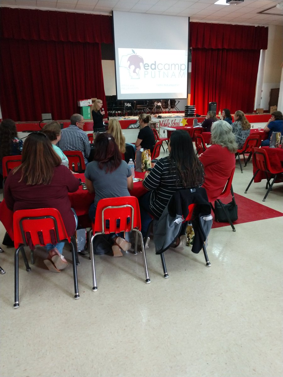 EdcampPutnam's tweet photo. Thank you @JRiveraTeach for kicking off Edcamp Putnam! #edcampputnam it's going to be an amazing day of PD https://t.co/lWAmITabdF
