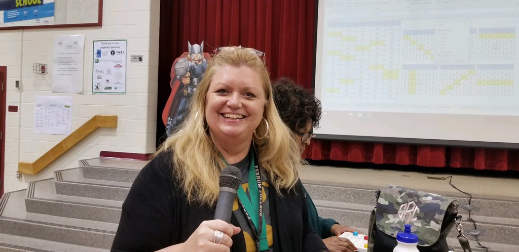 Our #rockin teachers are what make #Culbert amazing!!! Thank you for being our bingo callers last night!! @Hillerson5thKWC @LCPSArtMrBender