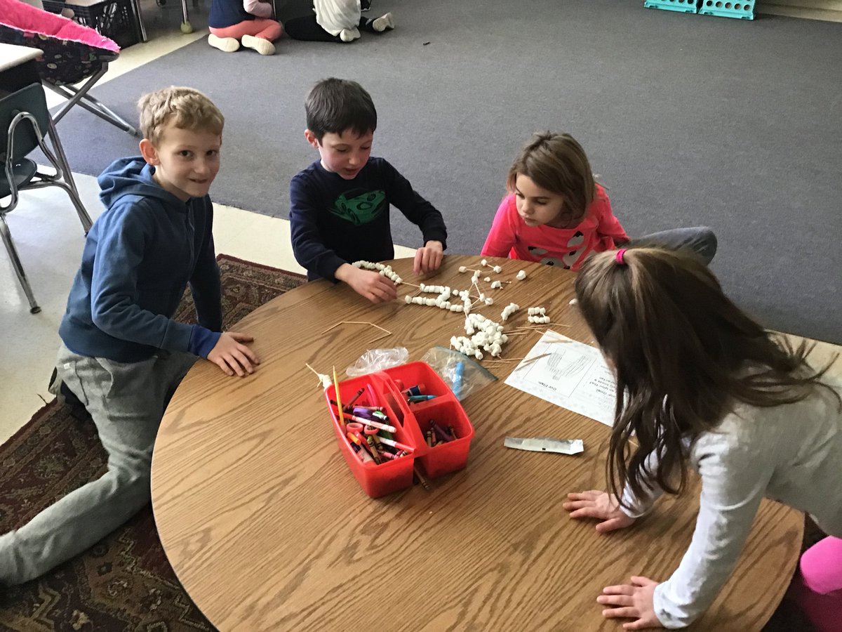Ss had a blast with this STEM challenge! Their mission: to work together to build an igloo using only toothpicks and marshmallows. The best part? When they finished, they completed a group evaluation. They amazed me with how honestly self-reflective they were! <a href="/CBWarwickElem/">Warwick Elementary School CBSD</a>