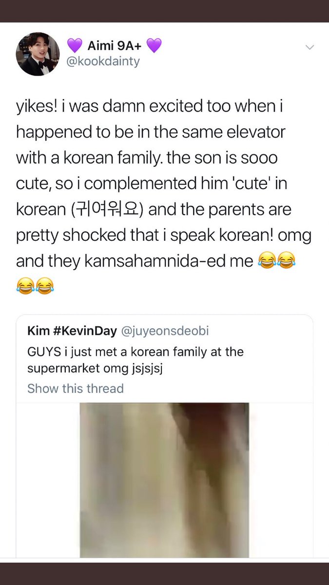 bitchwtlove's tweet image. Just tad weird how you got excited to be in a lift with Korean people like they’re just people you shouldn’t just assume someone’s race or that they want to talk to you just because you like kpop I smell koreaboo. It’s not a life changing event just makes kpop fans seem pathetic