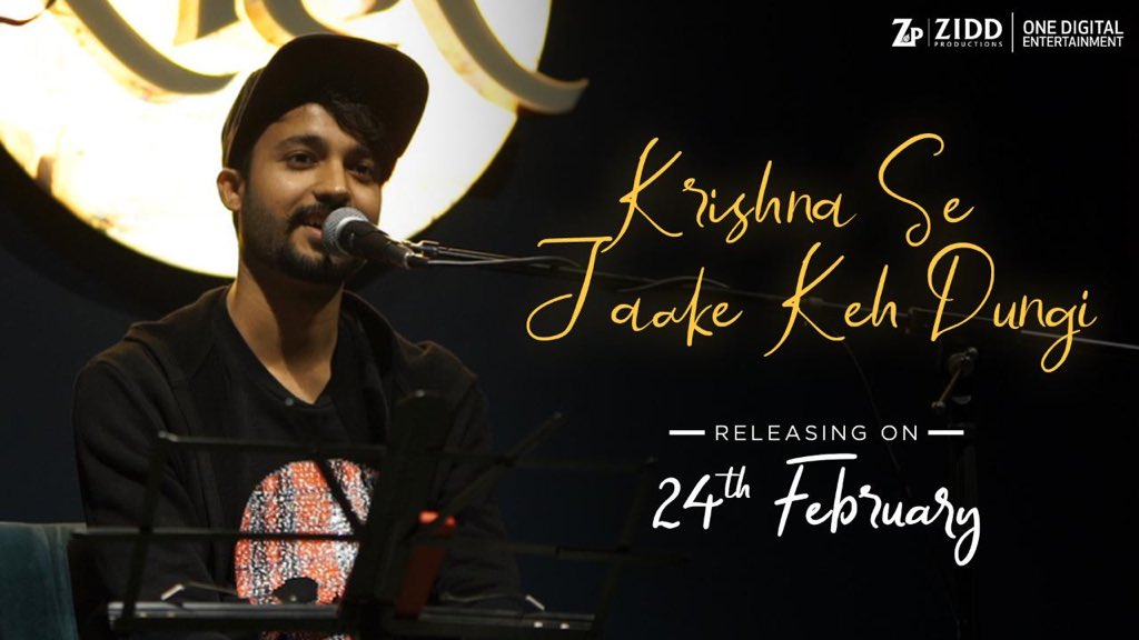 ‘Krishna Se Jaake Keh Dungi’ (Live Version) coming out tomorrow 🤗