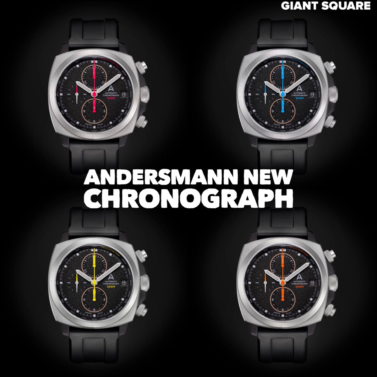 Raymond_WMChan's tweet photo. ANDERSMANN all new CHRONO 300M
Swiss Made Automatic
Case: Titanium-Bead blasted/DLC
Diameter: 44mm
Thickness: 15mm
Weight:135g with strap
Movement: ETA A07.211
Strap: FKM rubber
Limited: 80pieces per model
https://t.co/j5hNqRpDOK
#andersmann https://t.co/LNbUx9UmWw