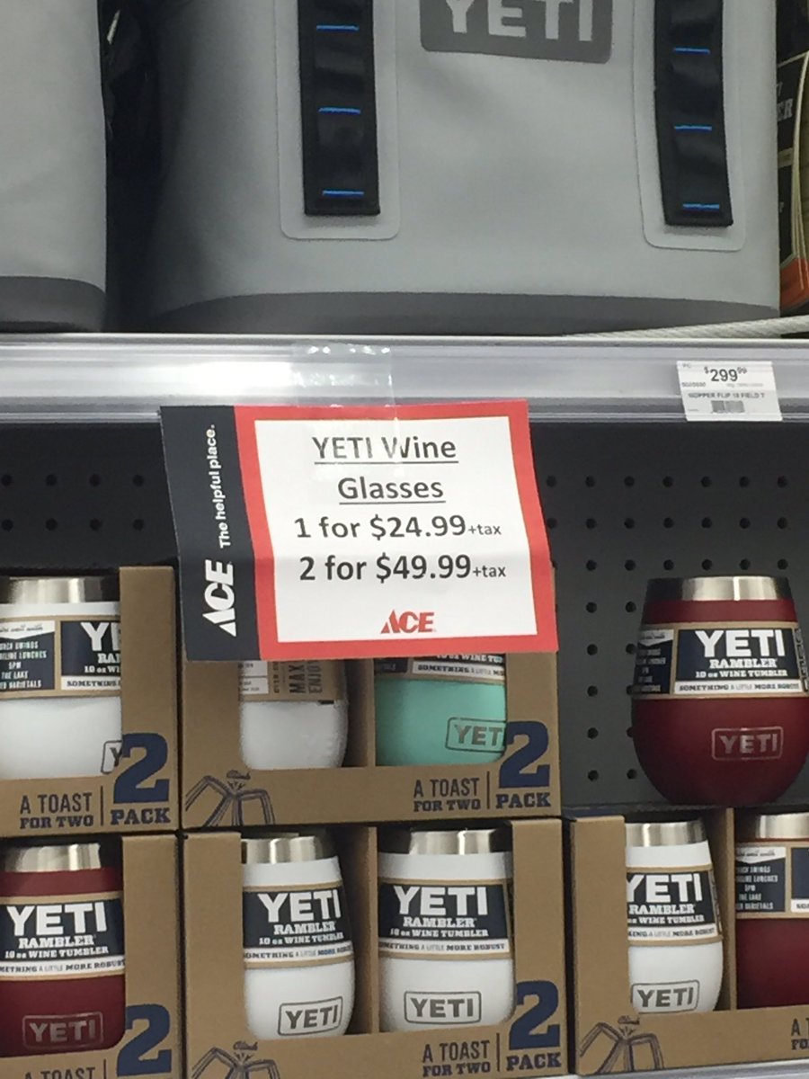 I don’t know if @YETICoolers or @AceHardware is setting the price here. But this certainly isn’t the way to encourage me to buy two. 🤣 #mathskills #whenwillieverusethis