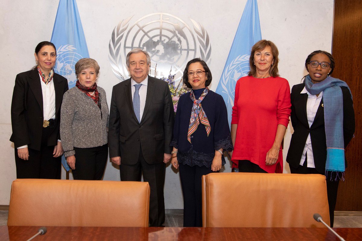 For the first time in @UN history, all the heads of our Regional Commissions are women. I am committed to gender parity in the United Nations across the board. http://un.org/gender/